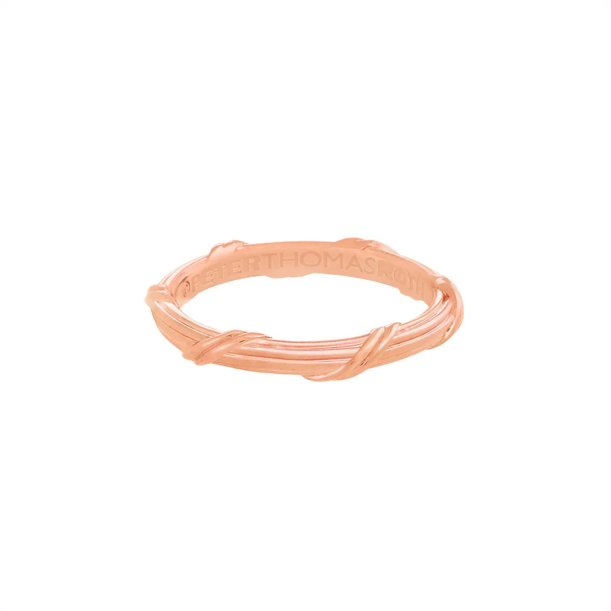 Heritage Eternity Band in 18K rose gold 3 mm Sizes 10 - 13