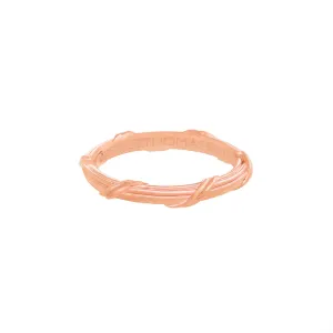 Heritage Eternity Band in 18K rose gold 3 mm Sizes 10 - 13