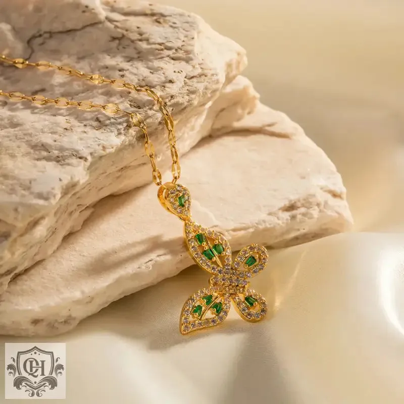Hollow Butterfly Pendant Necklace