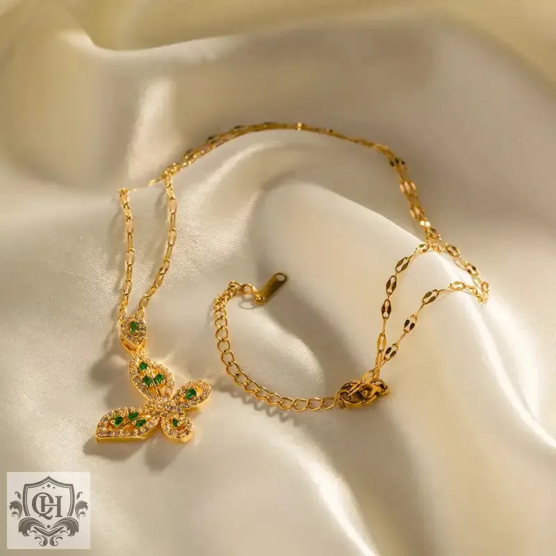 Hollow Butterfly Pendant Necklace