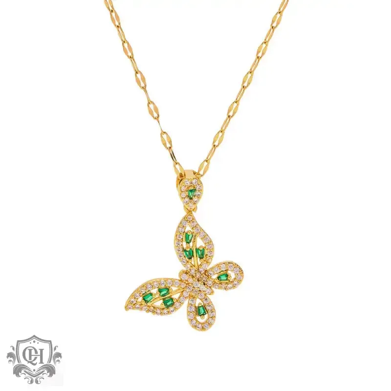 Hollow Butterfly Pendant Necklace