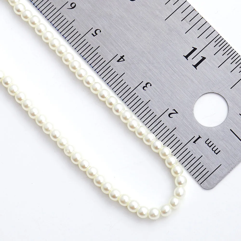 iLLASPARKZ Gold Dipped Brass Metal 3mm Pearl Necklace