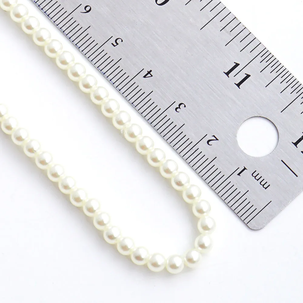 iLLASPARKZ Gold Dipped Brass Metal 4mm Pearl Necklace