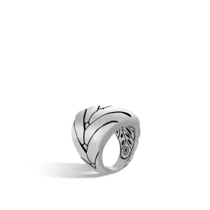 John Hardy Silver Large Modern Chain Ring