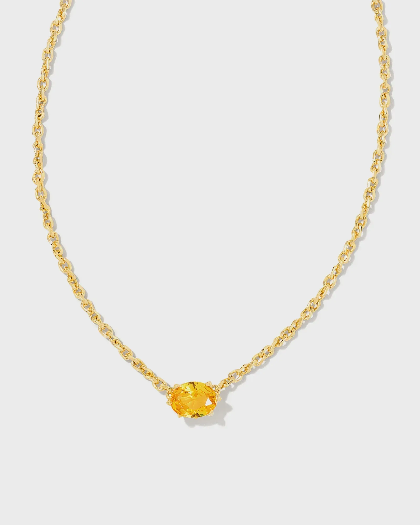 Kendra Scott Cailin Golden Yellow Crystal Gold Necklace
