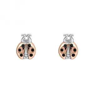 Ladybird Stud Earrings With Diamond E6433