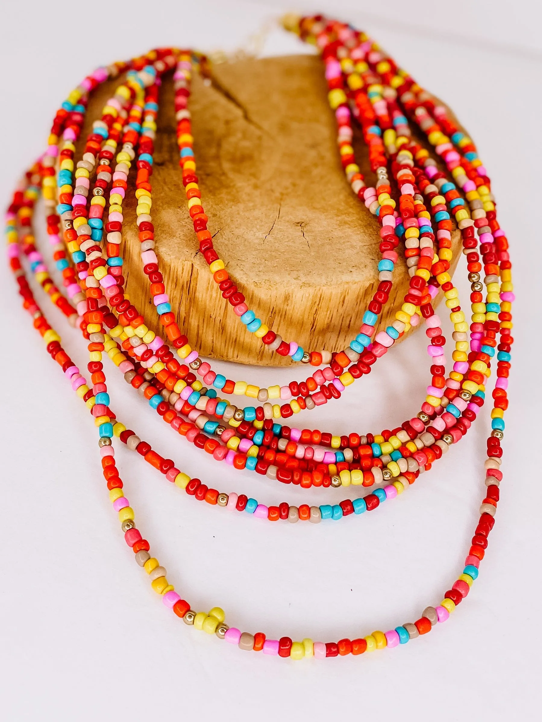 Layered Seed Bead Necklace