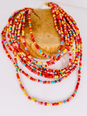 Layered Seed Bead Necklace