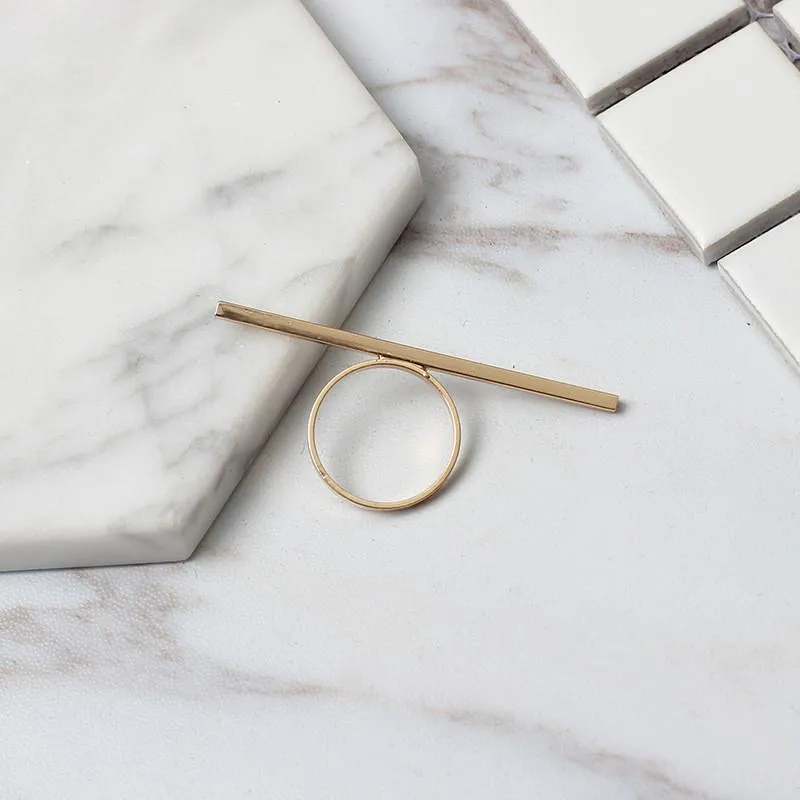 Long Bar Minimalist Ring