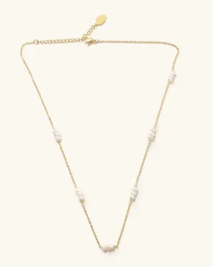Marina Pearl Necklace - Gold