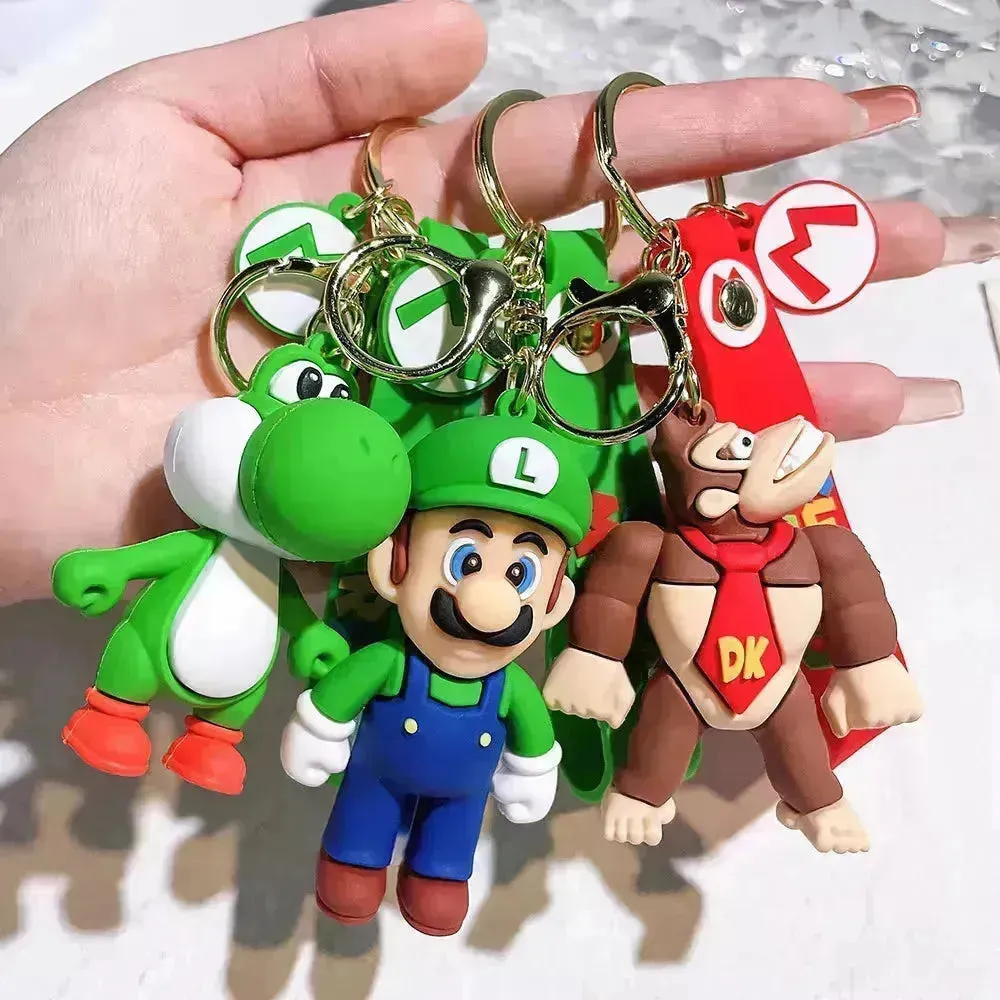 Mario Mushroom Kingdom Keychain