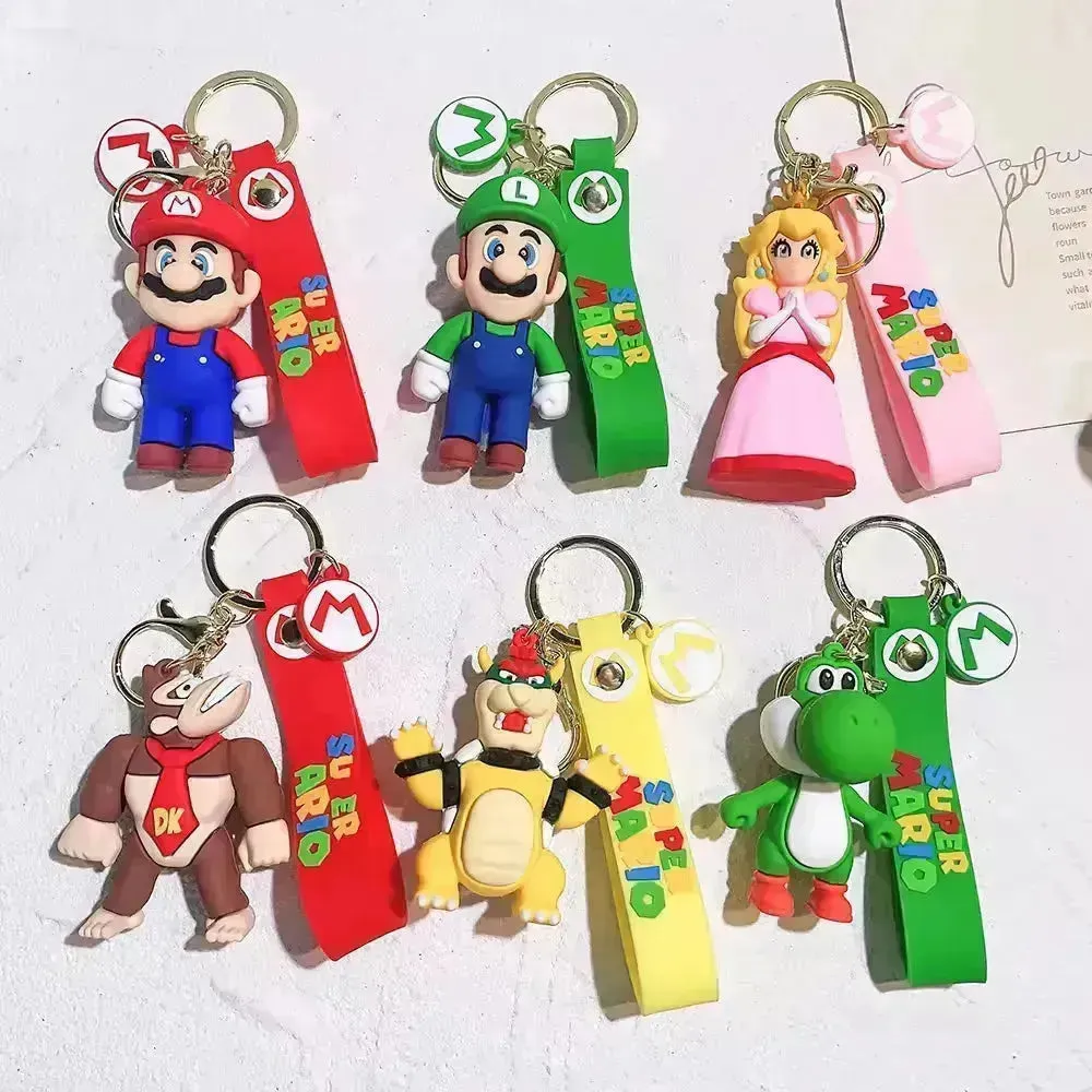 Mario Mushroom Kingdom Keychain