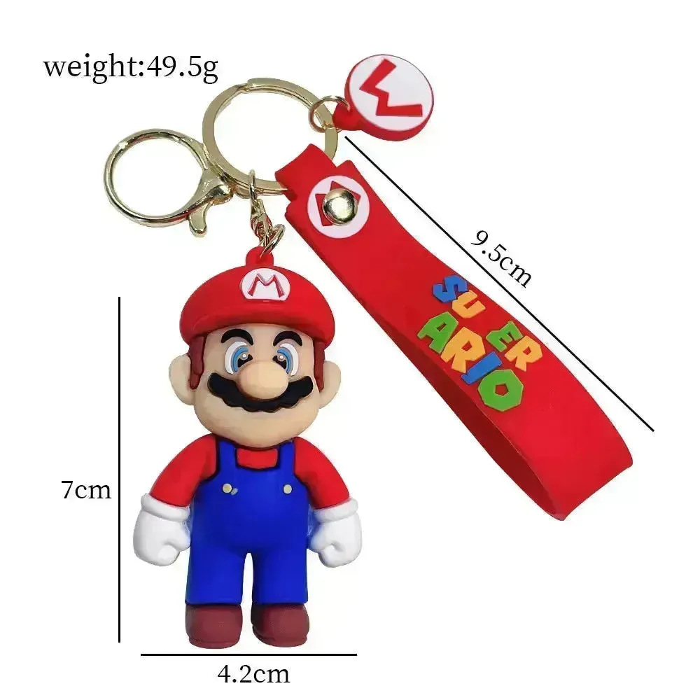 Mario Mushroom Kingdom Keychain