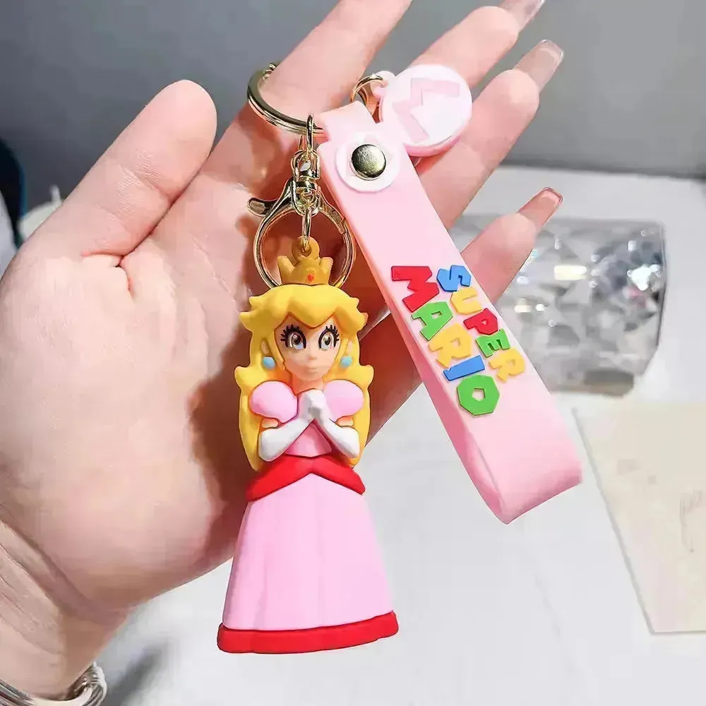 Mario Mushroom Kingdom Keychain