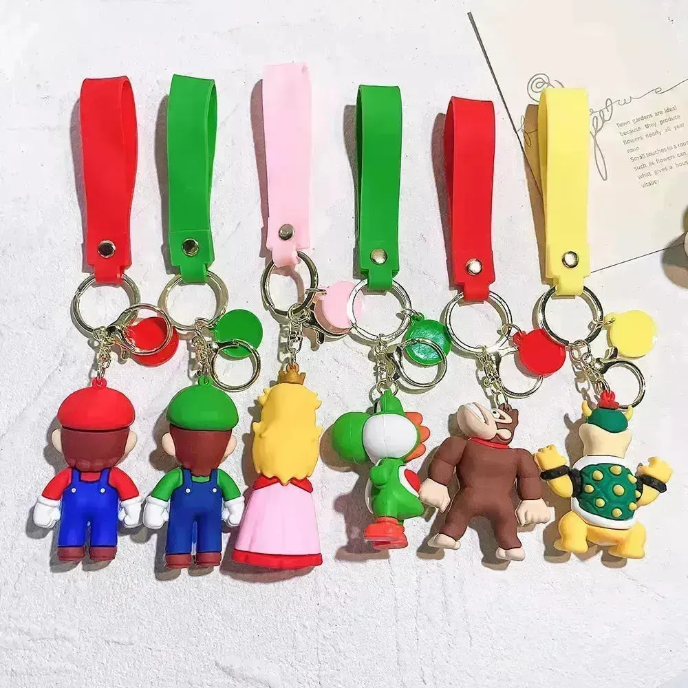 Mario Mushroom Kingdom Keychain