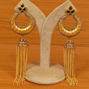 MATT GOLD LOOK VICTORIAN FINISH CHAIN DANGLERS