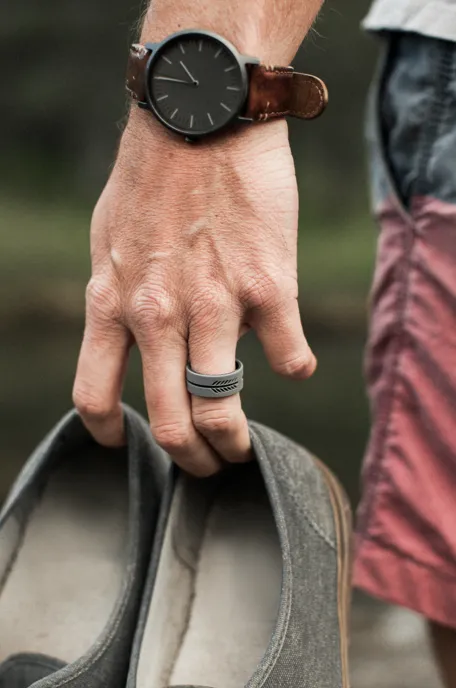Men's Strata Sunrise Silicone Ring