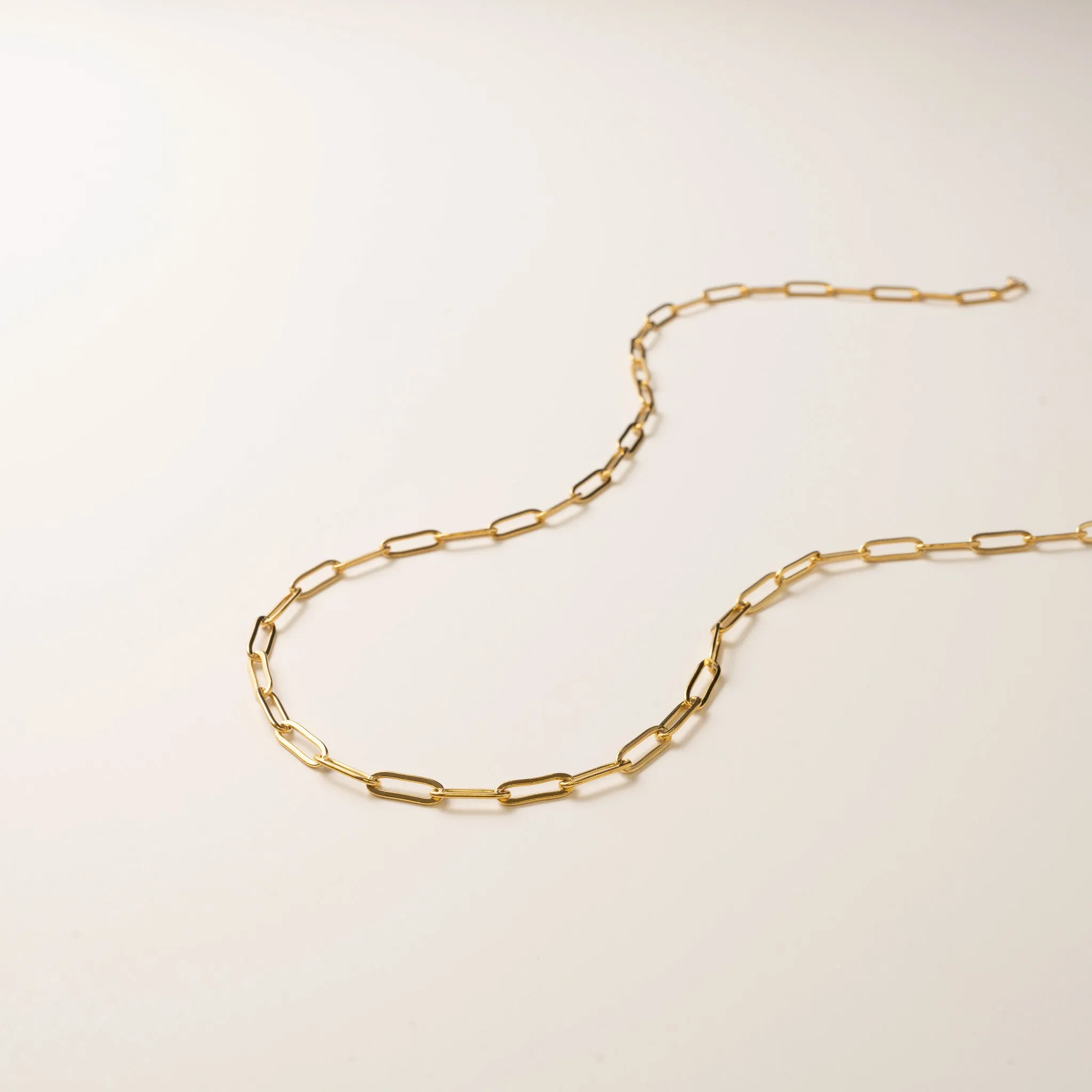 Mini Paperclip Chain Necklace