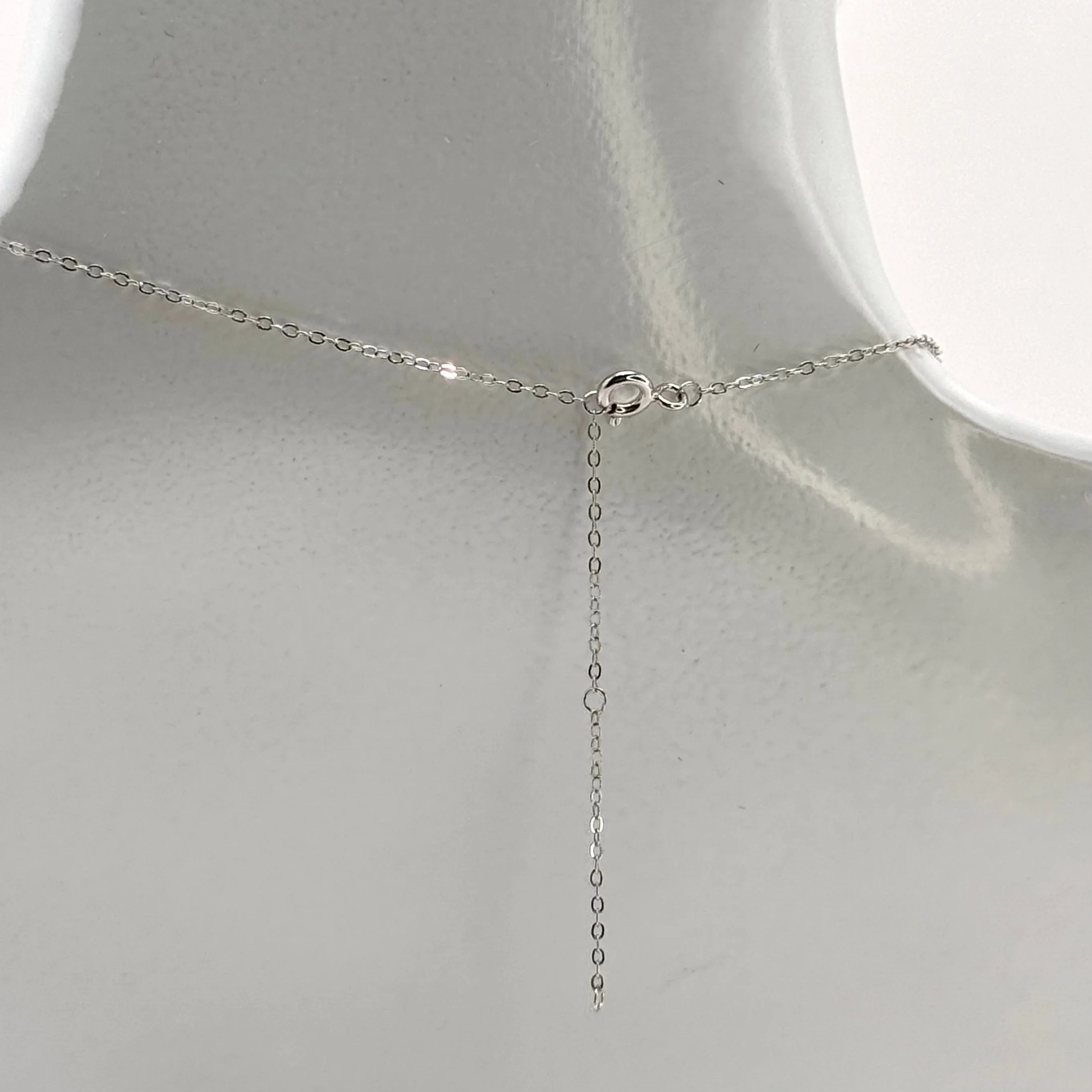 Moissanite Pendant Necklace for Women | 925 Sterling Silver with 18K Gold Plating | Clover Bloom Design