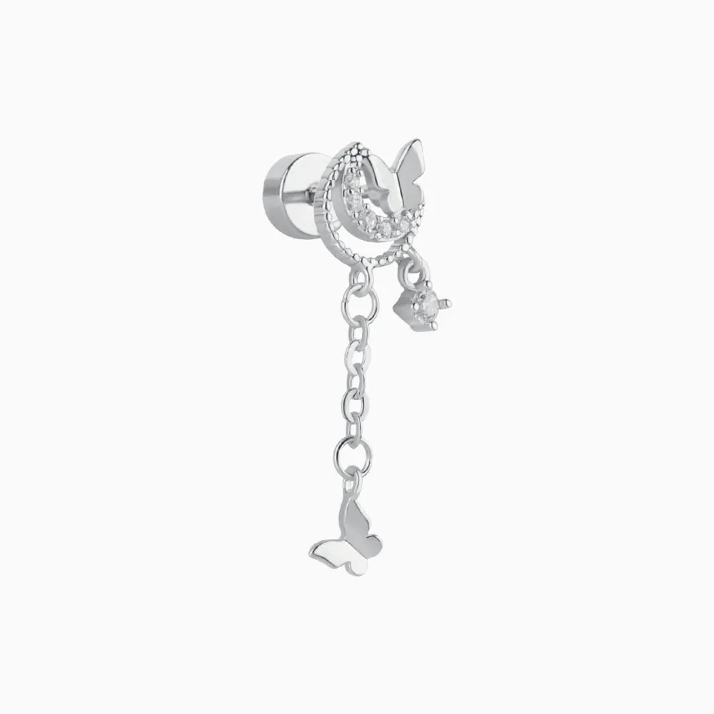 Moon Butterfly Flatback Chain