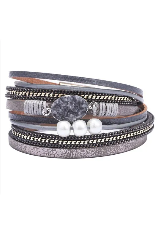 Moon Shower Wrap Bracelet