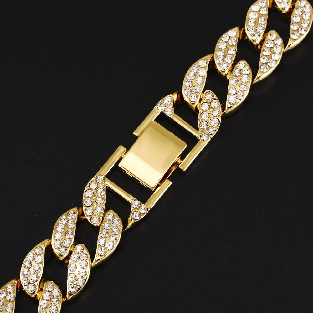 Necklace Chain Cuban Link Trendy Gold Silver Color Pendant Necklaces