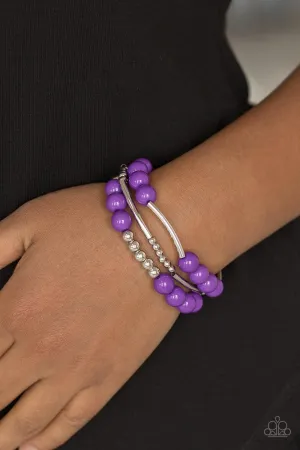 New Adventures - Purple Bracelet-Paparazzi