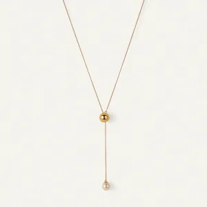 Nova Convertible Lariat Necklace (Gold)