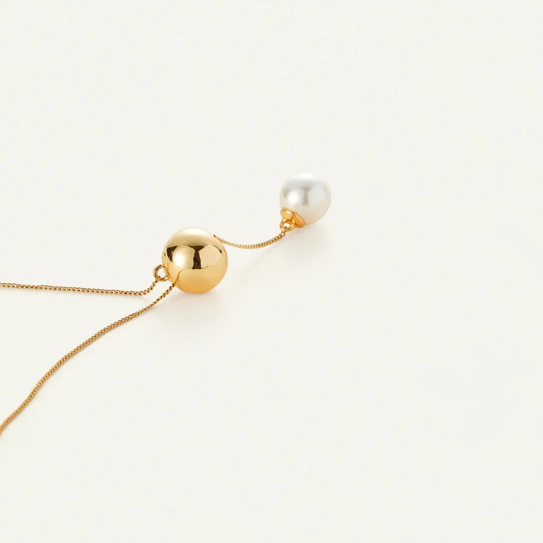 Nova Convertible Lariat Necklace (Gold)