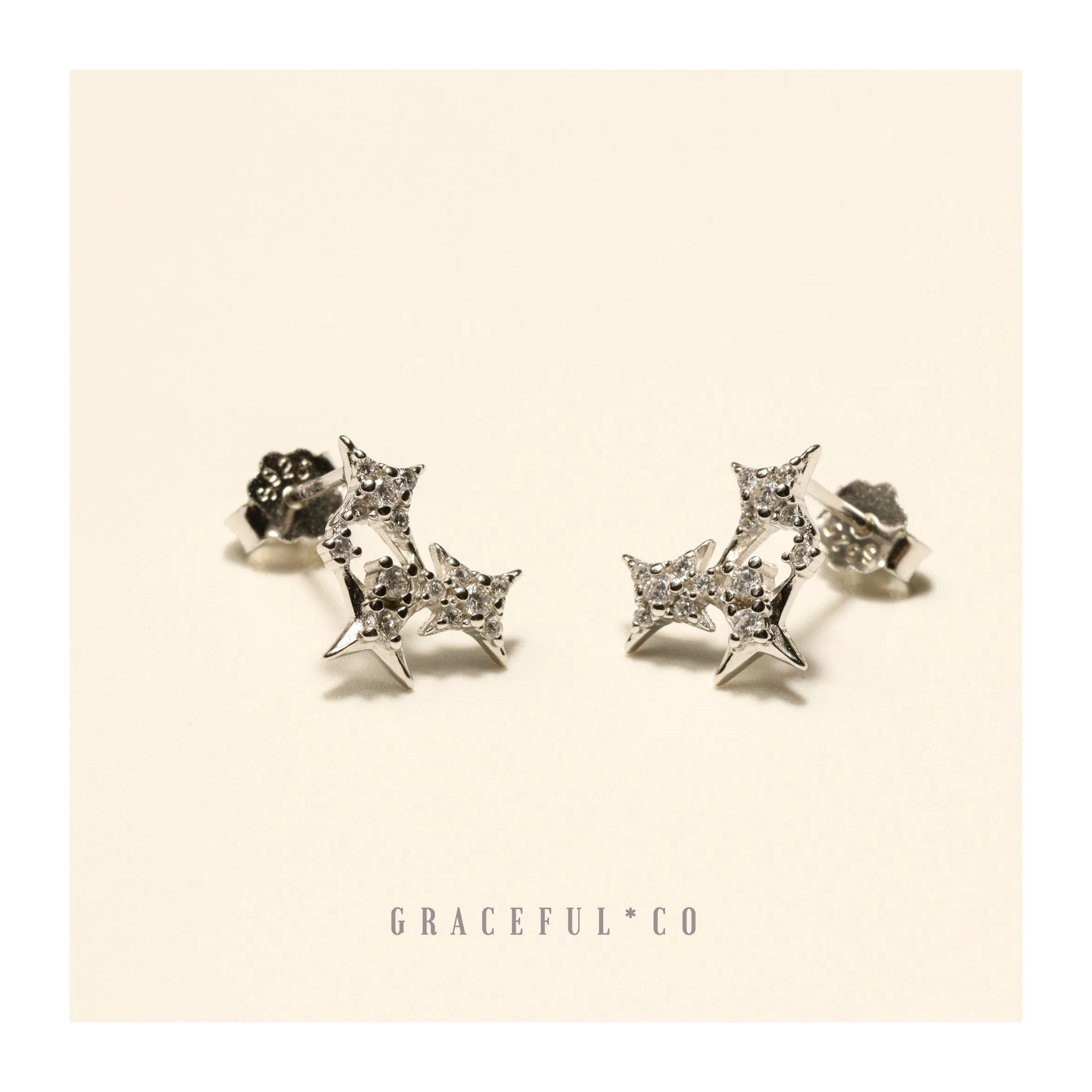 Nova Sparkling Stars Stud Earrings