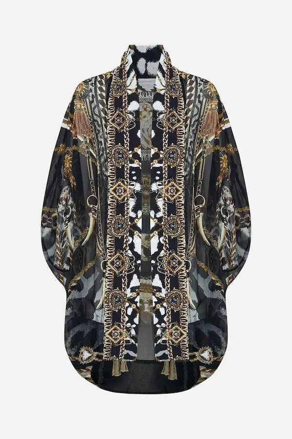 OPEN FRONT CARDI CAPE