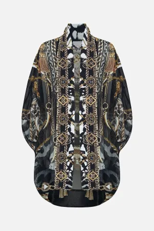 OPEN FRONT CARDI CAPE