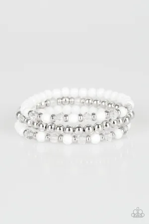 Paparazzi Irresistibly Irresistible - White Bracelet