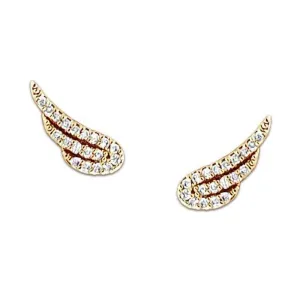 Pavé Wings Stud Earrings