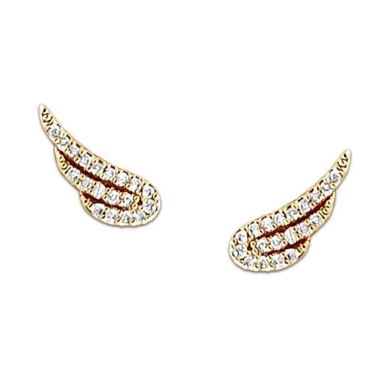 Pavé Wings Stud Earrings