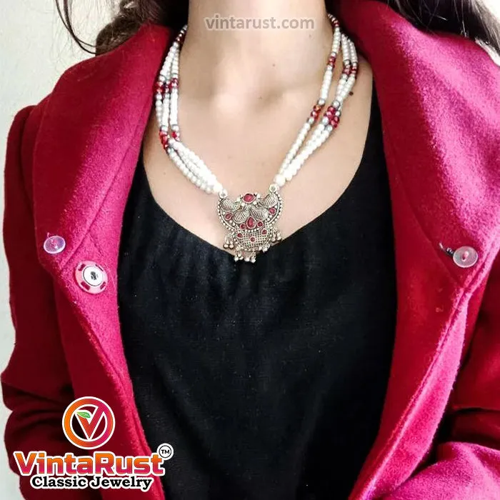 Pearls Beaded Chain Jewelry Set