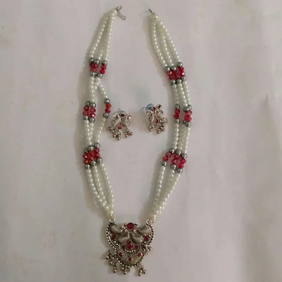 Pearls Beaded Chain Jewelry Set