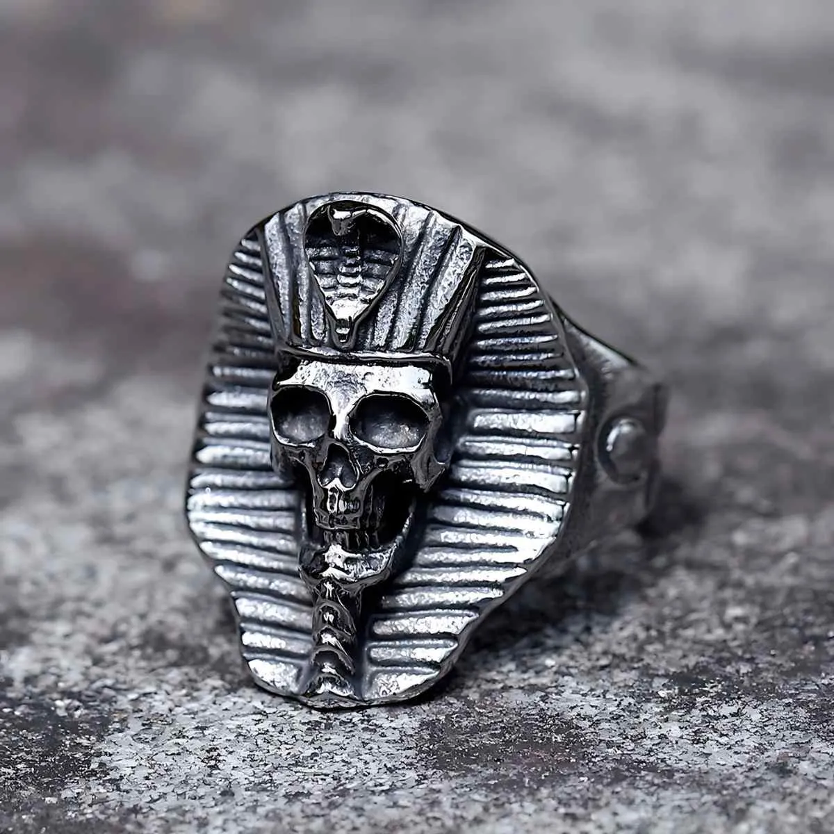 Pharaoh Skull Ring