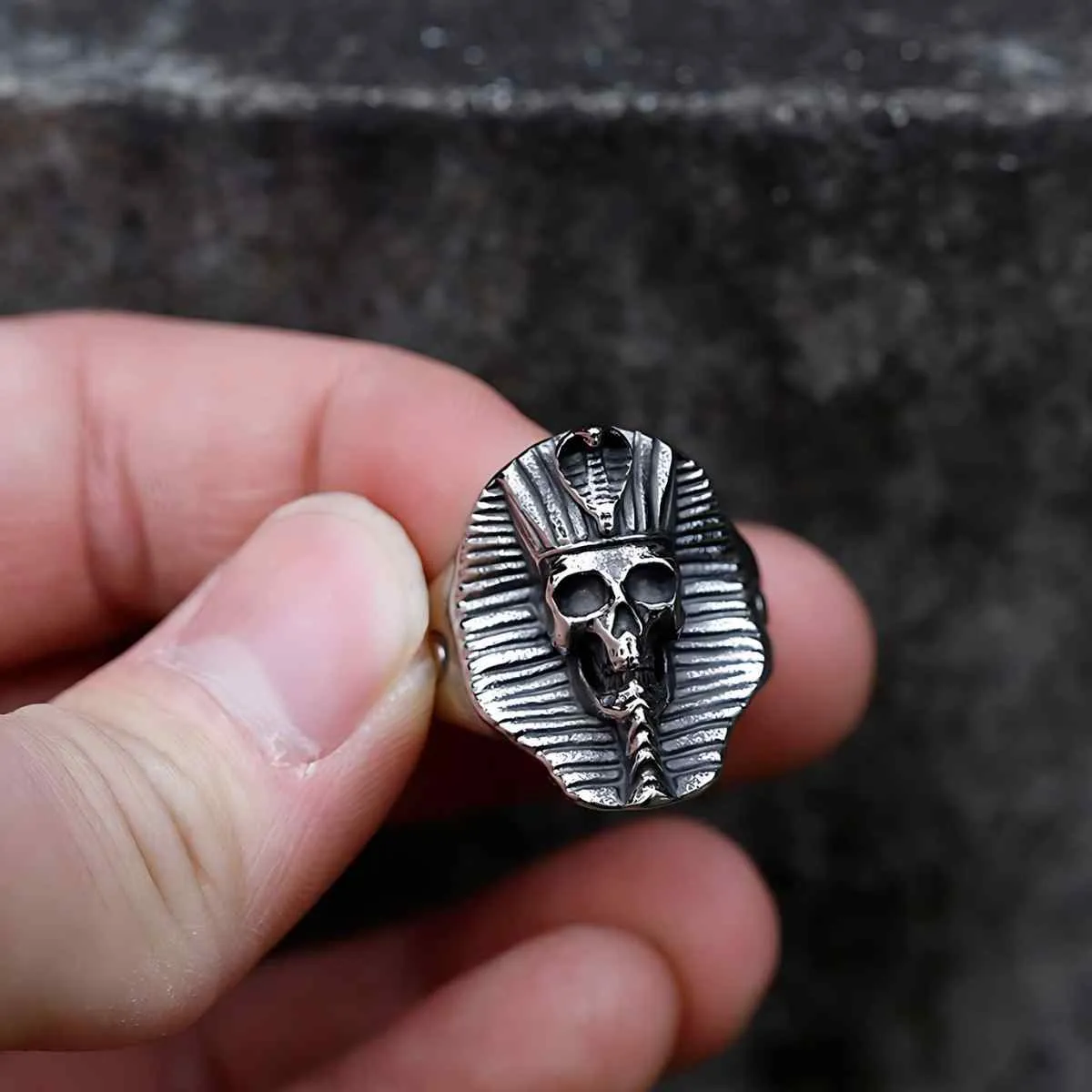 Pharaoh Skull Ring