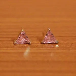 PINK ONYX STUDS