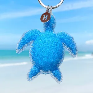 Playful Sea Turtle Keychain