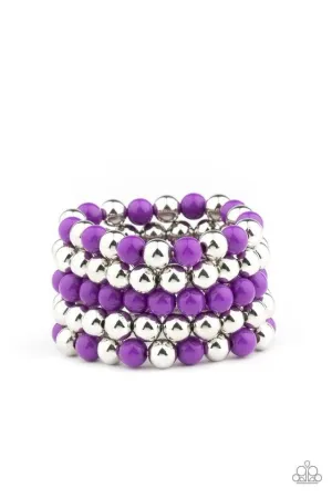 Pop-YOU-lar Culture - Purple Bracelet-Paparazzi