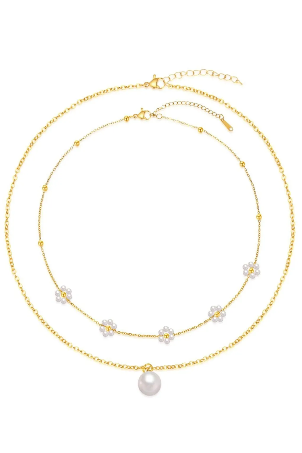 "Ashley" Gold Flower Necklace