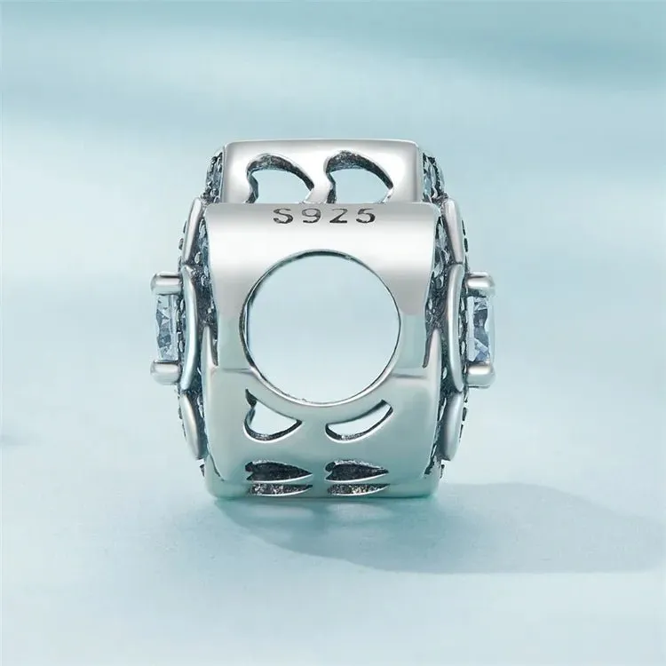 Radiant Bloom Sparkling Flower Charm