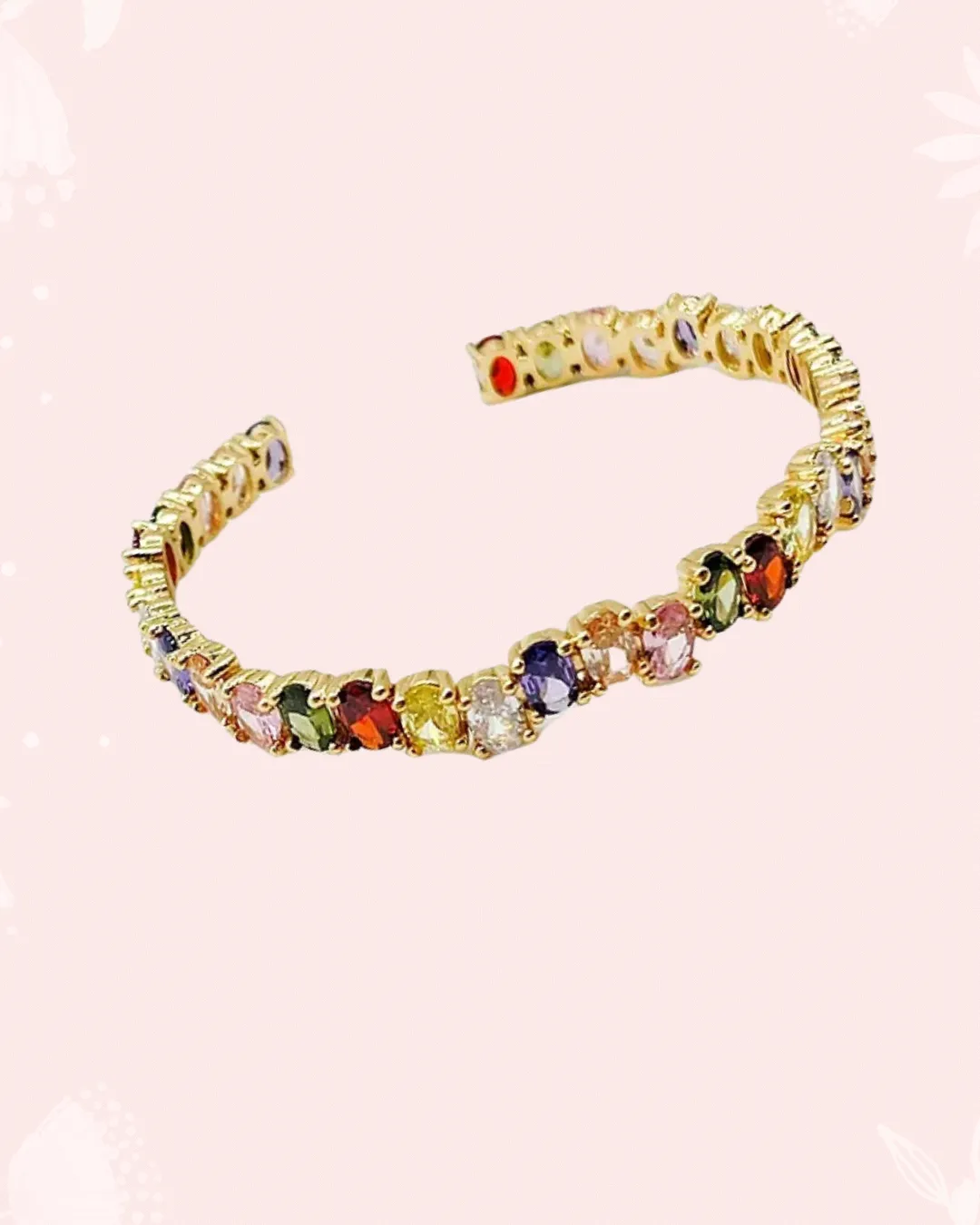 Rainbow Diamond Bangle