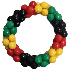 Rasta Stretchy Bead Bracelet