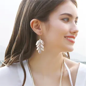 Retro Vacationshells Handcrafted Knitted Seashell Earrings