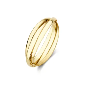 Rivoli Méline 14 karat gold trinity ring