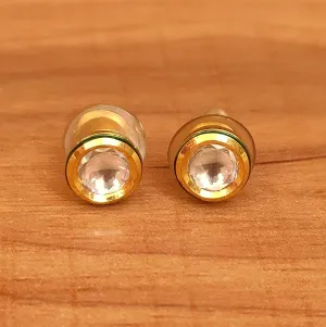 ROUND SHAPED KUNDAN POLKI STUDS