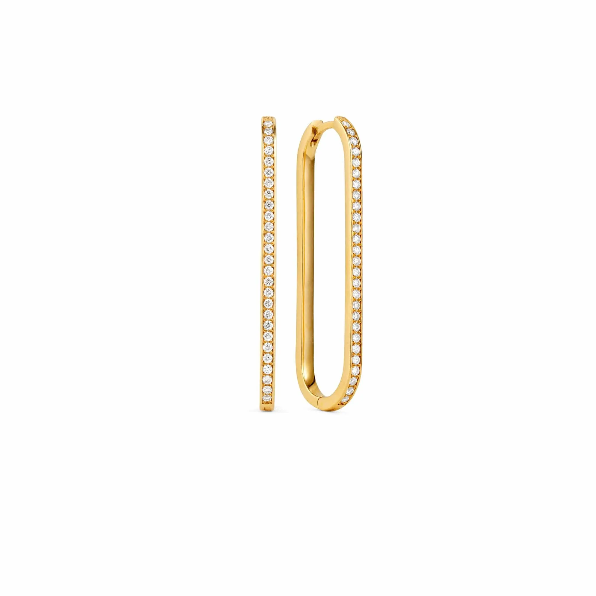 Rumi Pavé Diamond Long Earring